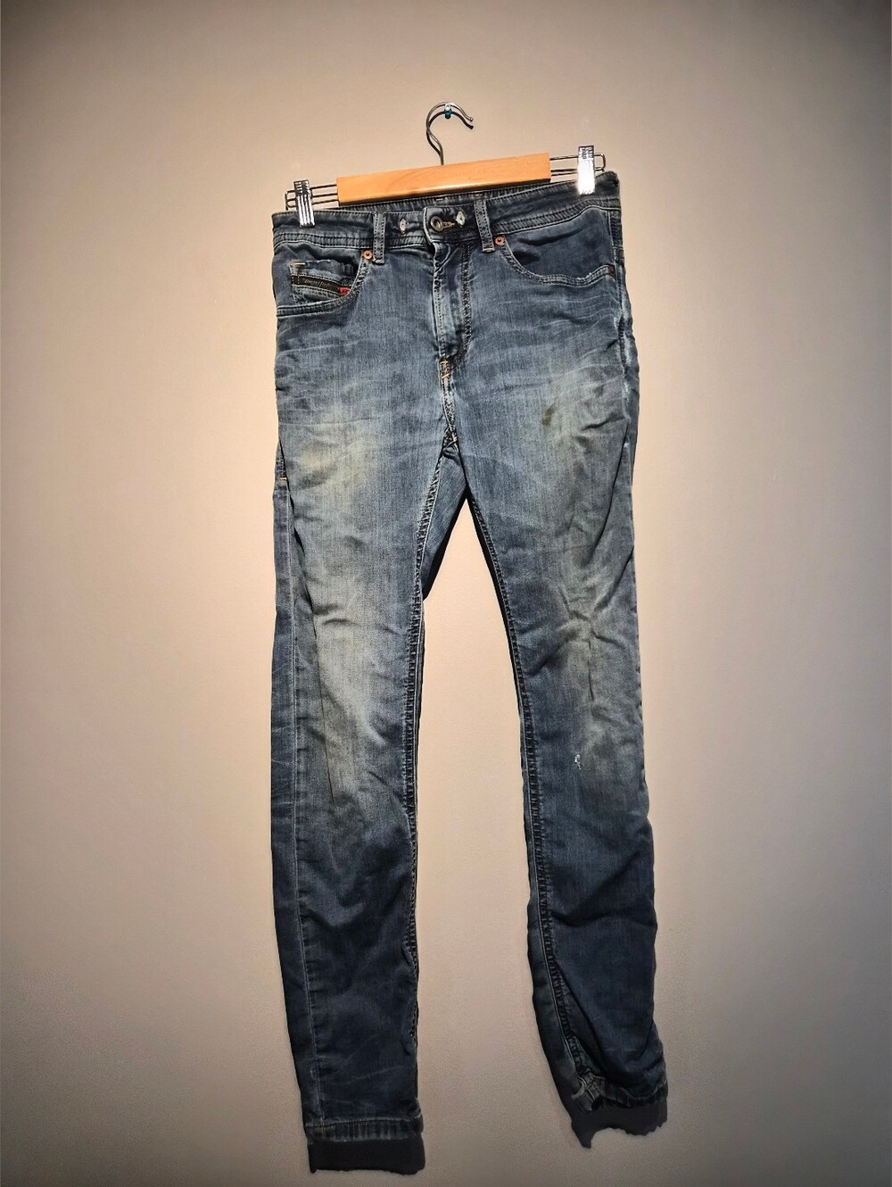 DIESEL Dark Denim Distressed Jeans | Size 28